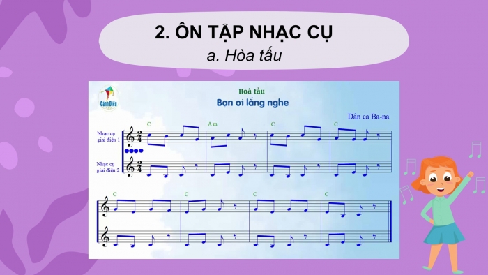 Giáo án PPT Âm nhạc 6 cánh diều Tiết 3: Ôn tập Bài đọc nhạc số 8, Ôn tập bài hoà tấu và bài tập tiết tấu, Ôn tập bài hát Đi cắt lúa, Trải nghiệm và khám phá