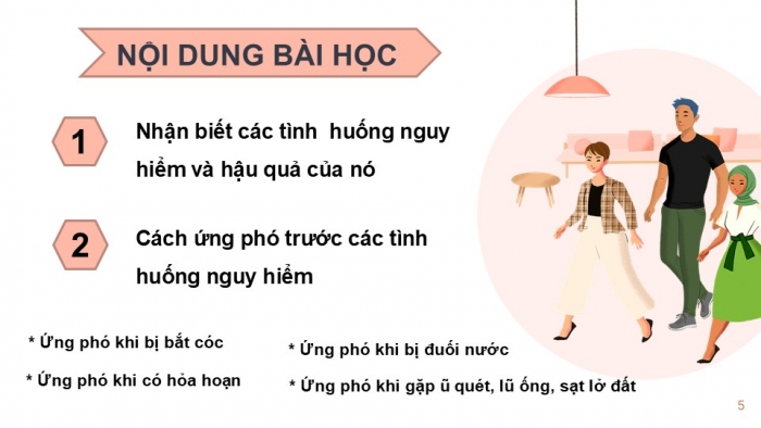 Giáo án PPT Công dân 6 kết nối Bài 7: Ứng phó với tình huống nguy hiểm