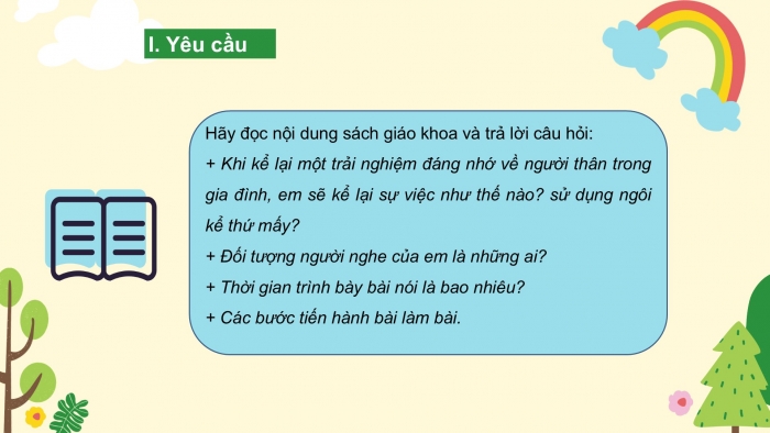 Giáo án PPT Ngữ văn 6 cánh diều Bài 2: Kể lại một trải nghiệm đáng nhớ