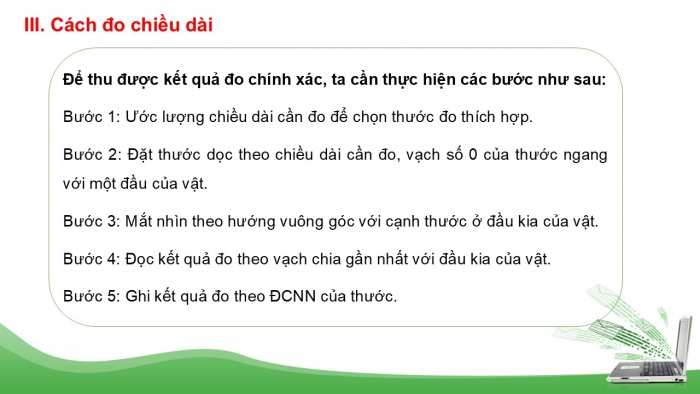 Giáo án PPT KHTN 6 kết nối Bài 5: Đo chiều dài