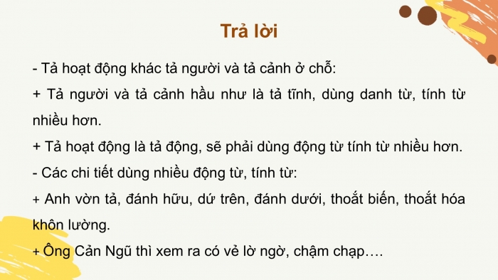 Giáo án PPT Ngữ văn 6 cánh diều Bài 9: Viết bài văn tả cảnh sinh hoạt