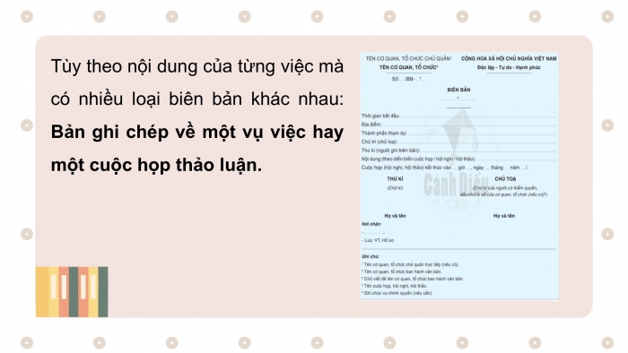 Giáo án PPT Ngữ văn 6 cánh diều Bài 10: Viết biên bản