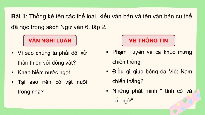 Giáo án PPT Ngữ văn 6 cánh diều Ôn tập và tự đánh giá cuối học kì II