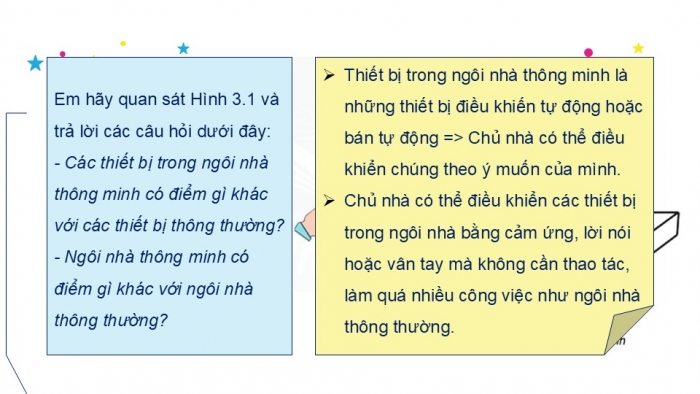 Giáo án PPT Công nghệ 6 chân trời Bài 3: Ngôi nhà thông minh