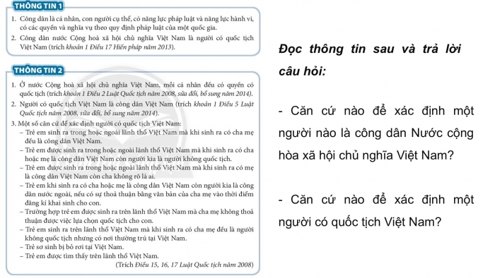 Giáo án PPT Công dân 6 chân trời Bài 9: Công dân nước Cộng hoà xã hội chủ nghĩa Việt Nam