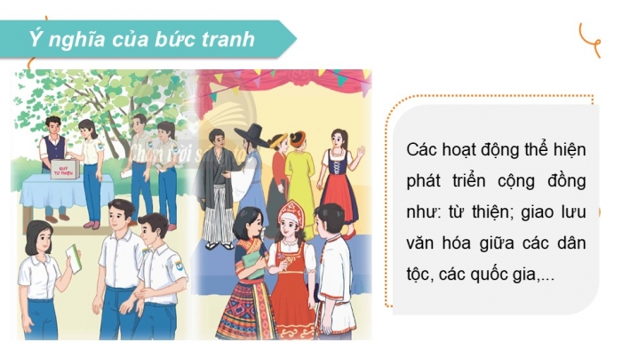 Giáo án điện tử Hoạt động trải nghiệm 12 chân trời bản 1 Chủ đề 6: Tham gia xây dựng và phát triển cộng đồng (P1)