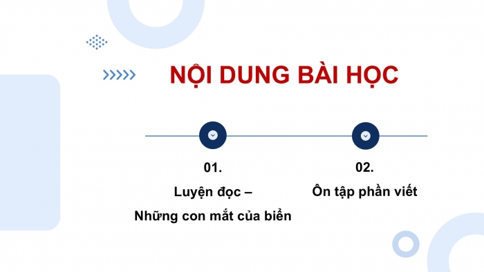 Giáo án PPT dạy thêm Tiếng Việt 5 chân trời bài 2: Bài đọc Những con mắt của biển. Trả bài văn tả người (Bài viết số 1)