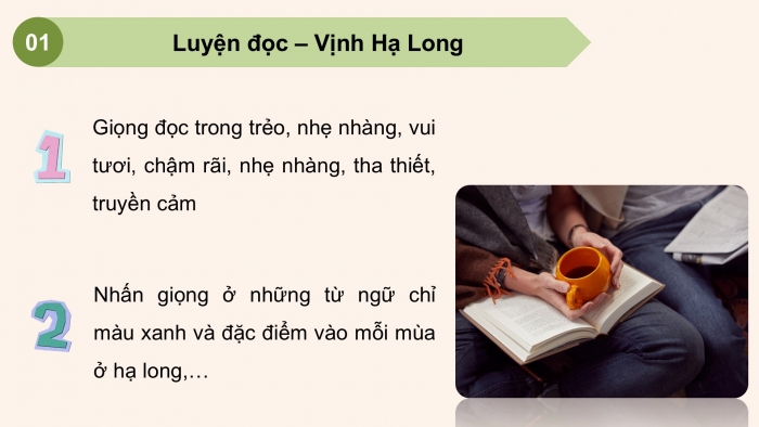 Giáo án PPT dạy thêm Tiếng Việt 5 chân trời bài 4: Bài đọc Vịnh Hạ Long. Luyện từ và câu Biện pháp điệp từ, điệp ngữ. Viết bài văn tả người (Bài viết số 2)