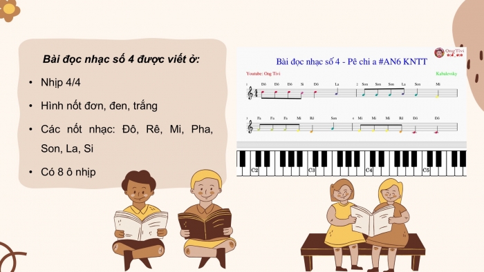 Giáo án PPT Âm nhạc 6 kết nối Tiết 24: Giới thiệu cung và nửa cung, Bài đọc nhạc số 4, Ôn tập Chỉ có một trên đời