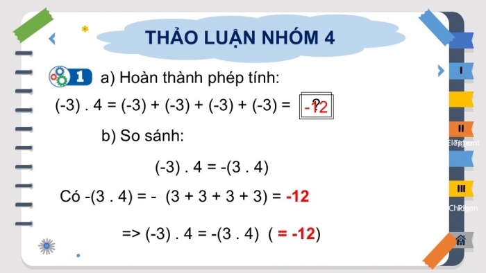 Giáo án PPT Toán 6 cánh diều Bài 5: Phép nhân các số nguyên