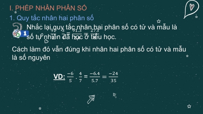 Giáo án PPT Toán 6 cánh diều Bài 4: Phép nhân, phép chia phân số