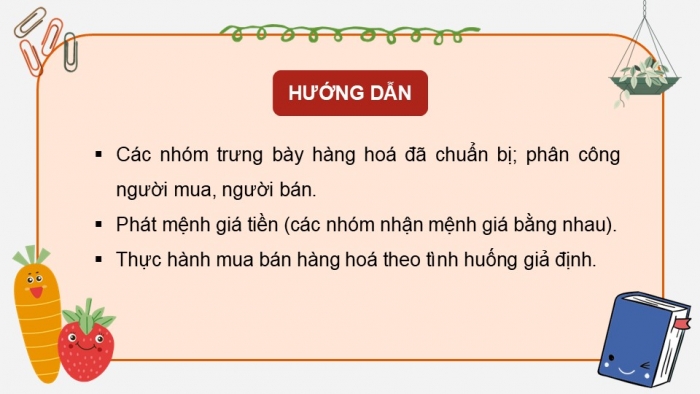 Giáo án PPT Tự nhiên và Xã hội 2 kết nối Bài 12: Thực hành mua bán hàng hóa