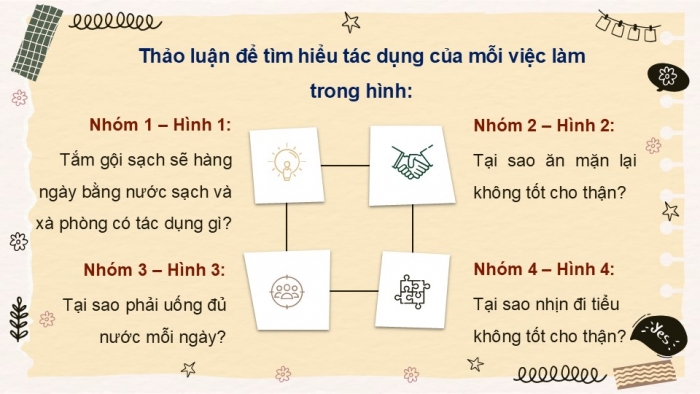 Giáo án PPT Tự nhiên và Xã hội 2 kết nối Bài 26: Chăm sóc, bảo vệ cơ quan bài tiết nước tiểu