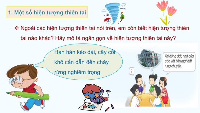 Giáo án PPT Tự nhiên và Xã hội 2 cánh diều Bài 20: Một số hiện tượng thiên tai