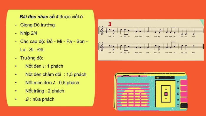 Giáo án PPT Âm nhạc 6 chân trời Tiết 15: Bài đọc nhạc số 4, Cung và nửa cung