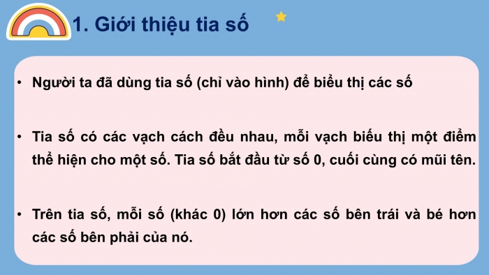 Giáo án PPT Toán 2 chân trời bài Tia số – Số liền trước, số liền sau