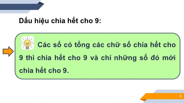 Giáo án PPT Toán 6 chân trời Bài 8: Dấu hiệu chia hết cho 3, cho 9