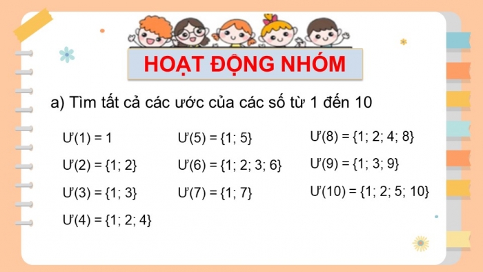 Giáo án PPT Toán 6 chân trời Bài 10: Số nguyên tố. Hợp số. Phân tích một số ra thừa số nguyên tố