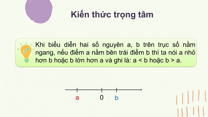 Giáo án PPT Toán 6 chân trời Bài 2: Thứ tự trong tập hợp số nguyên