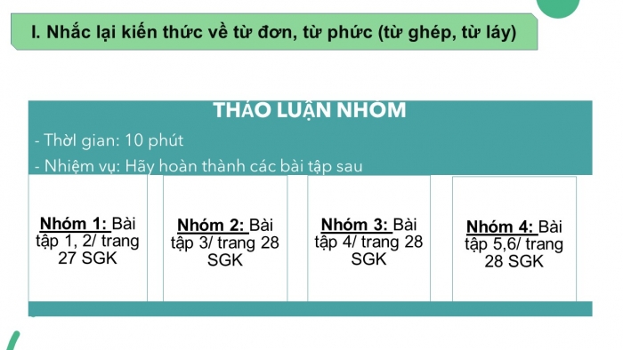 Giáo án PPT Ngữ văn 6 chân trời Bài 1: Thực hành tiếng Việt