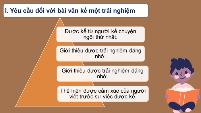 Giáo án PPT Ngữ văn 6 chân trời Bài 4 Viết: Kể lại một trải nghiệm của bản thân