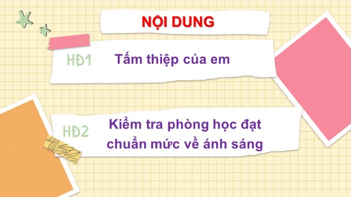 Giáo án PPT Toán 6 kết nối Thực hành trải nghiệm: Tấm thiệp và phòng học của em