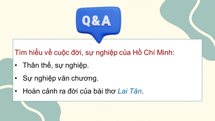 Giáo án điện tử Ngữ văn 12 cánh diều Bài 6: Nhật kí trong tù (Hồ Chí Minh) - vb Lai Tân