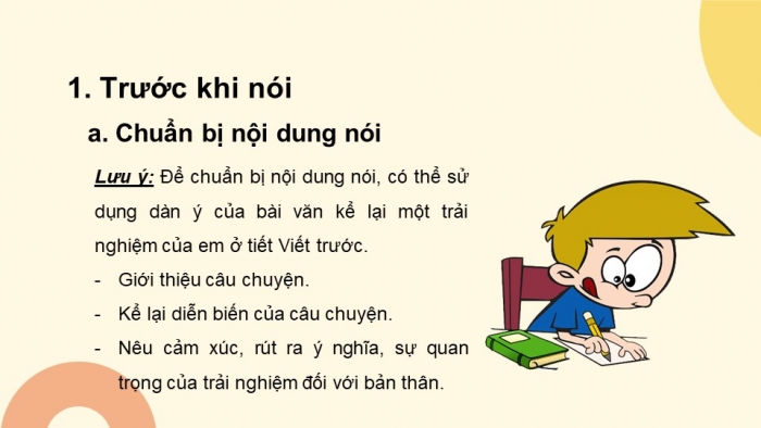 Giáo án PPT Ngữ văn 6 kết nối Bài 3: Kể về một trải nghiệm của em