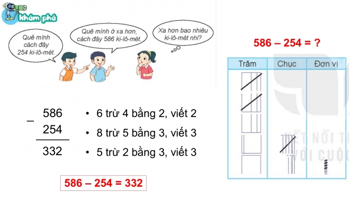 Giáo án PPT Toán 2 kết nối Bài 61: Phép trừ (không nhớ) trong phạm vi 1 000