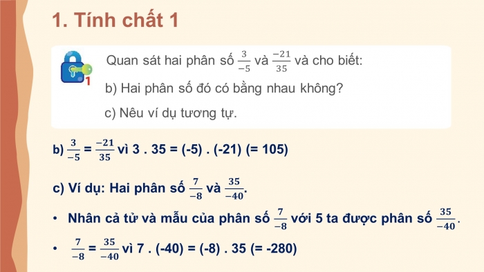 Giáo án PPT Toán 6 chân trời Bài 2: Tính chất cơ bản của phân số