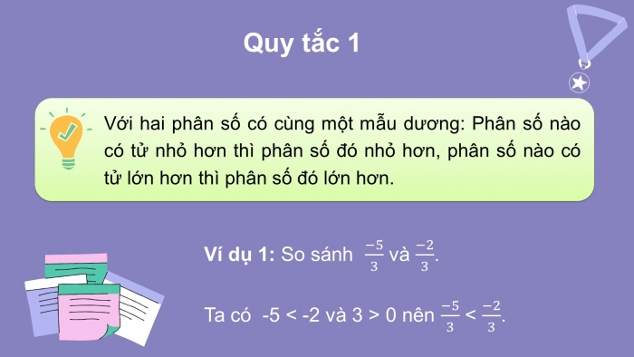 Giáo án PPT Toán 6 chân trời Bài 3: So sánh phân số