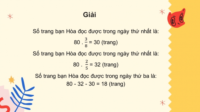 Giáo án PPT Toán 6 chân trời Bài 6: Giá trị phân số của một số