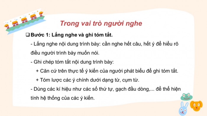 Giáo án PPT Ngữ văn 6 chân trời Bài 6: Tóm tắt nội dung trình bày của người khác