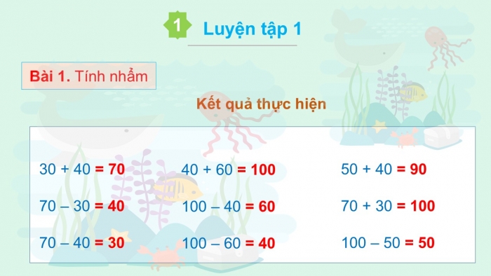 Giáo án PPT Toán 2 kết nối Bài 69: Ôn tập phép cộng, phép trừ trong phạm vi 100