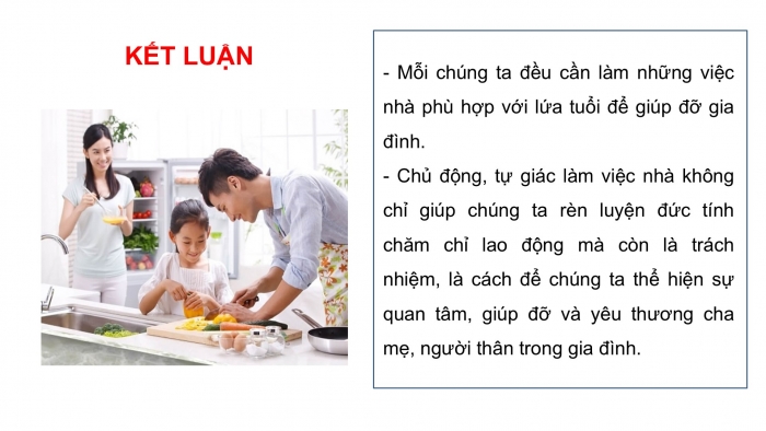 Giáo án PPT HĐTN 6 kết nối Tuần 19: Em làm việc nhà