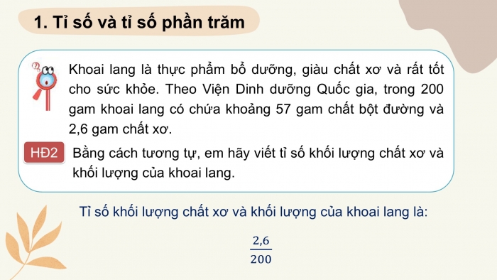 Giáo án PPT Toán 6 kết nối Bài 31: Một số bài toán về tỉ số và tỉ số phần trăm