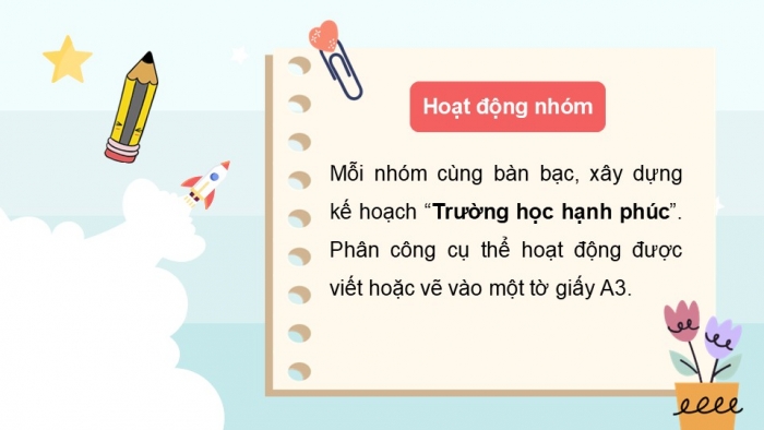 Giáo án PPT HĐTN 2 kết nối Tuần 11: Trường học hạnh phúc