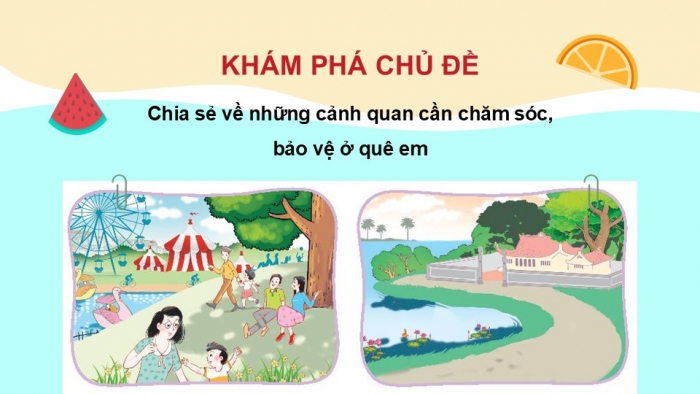 Giáo án PPT HĐTN 2 kết nối Tuần 29: Bảo vệ cảnh quan quê em