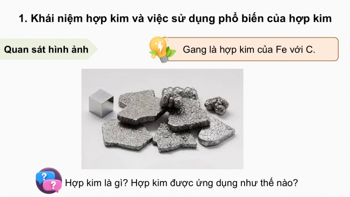 Giáo án điện tử Hóa học 12 cánh diều Bài 16: Hợp kim - Sự ăn mòn kim loại