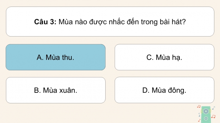 Giáo án điện tử Âm nhạc 5 cánh diều Tiết 20: Ôn tập bài hát Lá phong, Thường thức âm nhạc – Tìm hiểu nhạc cụ Đàn nguyệt