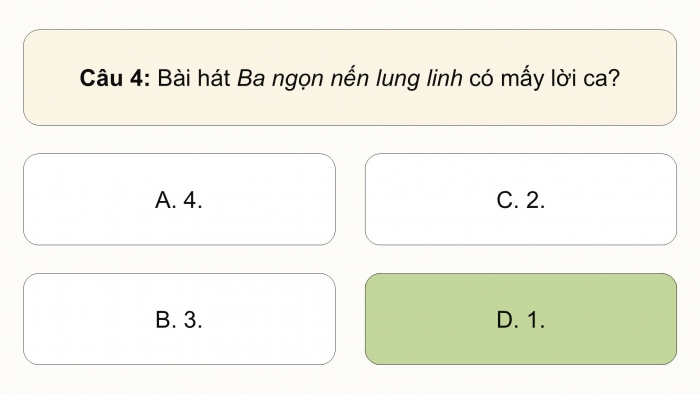 Giáo án điện tử Âm nhạc 5 cánh diều Tiết 25: Lí thuyết âm nhạc Nhịp 3/4, Đọc nhạc Bài đọc nhạc số 3