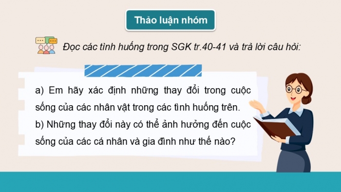 Giáo án điện tử Công dân 9 cánh diều Bài 7: Thích ứng với thay đổi