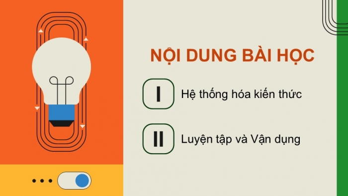 Giáo án điện tử Công nghệ 9 Lắp đặt mạng điện trong nhà Cánh diều Bài Ôn tập