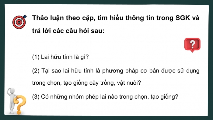 Giáo án điện tử Sinh học 12 cánh diều Bài 12: Thành tựu chọn, tạo giống bằng lai hữu tính