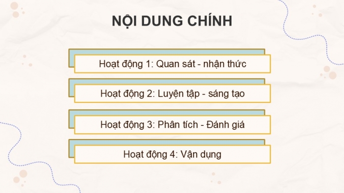 Giáo án điện tử Mĩ thuật 5 chân trời bản 2 Bài 15: Tranh tường ở trường em