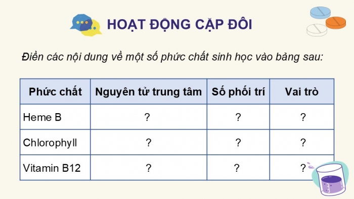 Giáo án điện tử chuyên đề Hoá học 12 kết nối Bài 9: Vai trò và ứng dụng của phức chất