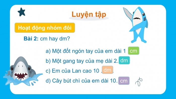 Giáo án PPT Toán 2 chân trời bài Ôn tập hình học và đo lường (tập 1)