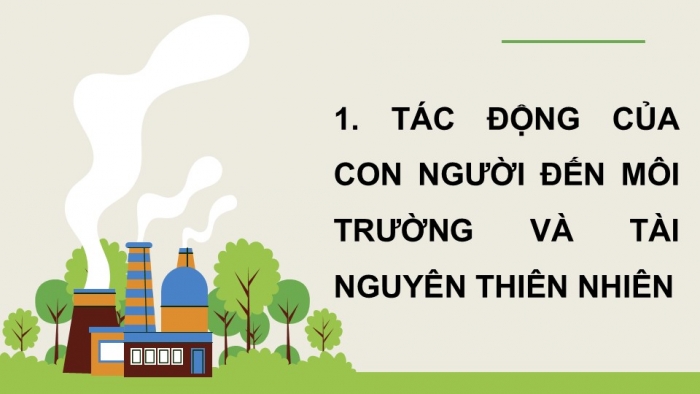 Giáo án điện tử Khoa học 5 kết nối Bài 29: Tác động của con người và một số biện pháp bảo vệ môi trường