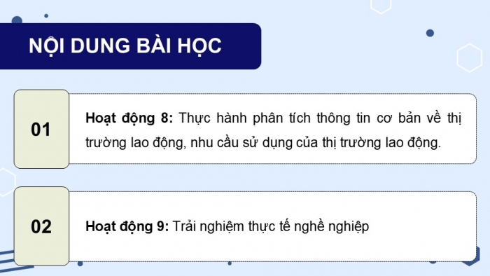 Giáo án điện tử Hoạt động trải nghiệm 12 kết nối Chủ đề 8 Tuần 4