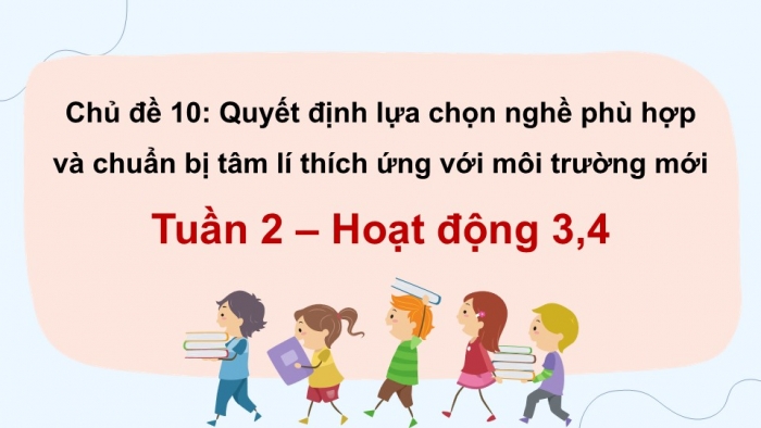 Giáo án điện tử Hoạt động trải nghiệm 12 kết nối Chủ đề 10 Tuần 2